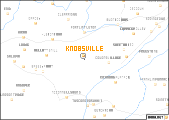 map of Knobsville