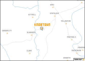 map of Knobtown