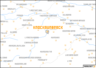 map of Knockaunbrack