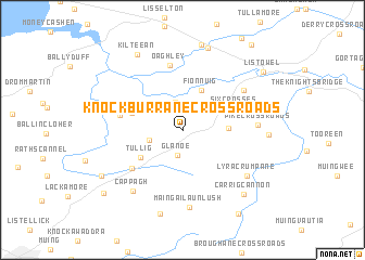 map of Knockburrane Cross Roads