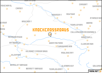 map of Knock Cross Roads