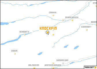 map of Knockfin