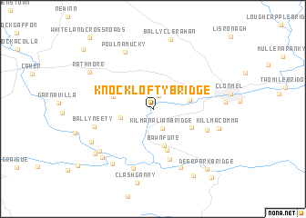 map of Knocklofty Bridge