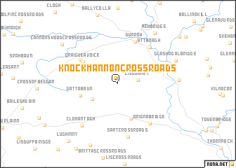 map of Knockmannon Cross Roads