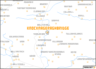 map of Knocknageragh Bridge
