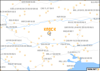 map of Knock