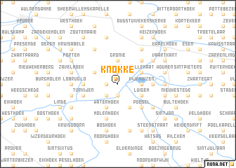 map of Knokke