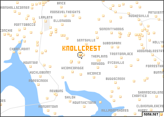 map of Knollcrest