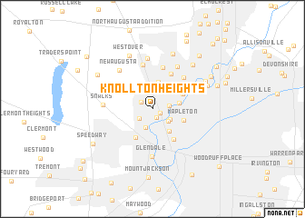 map of Knollton Heights