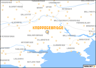 map of Knoppoge Bridge