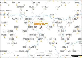 map of Knorozy