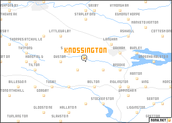 map of Knossington