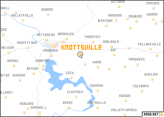 map of Knottsville