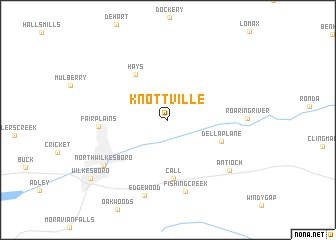 map of Knottville