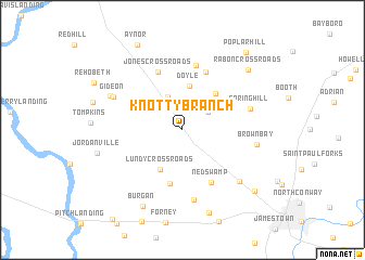 map of Knotty Branch