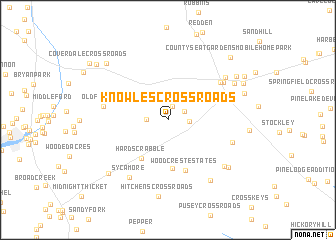 map of Knowles Crossroads
