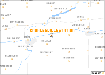 map of Knowlesville Station