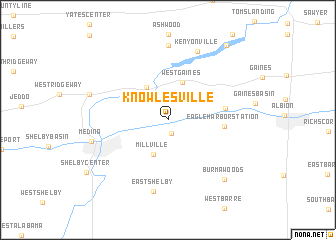 map of Knowlesville