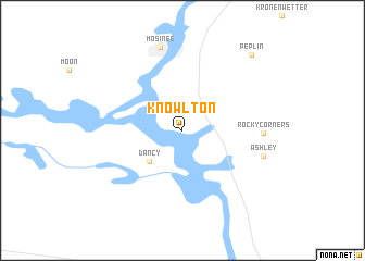 map of Knowlton
