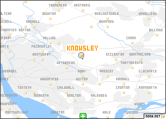 map of Knowsley