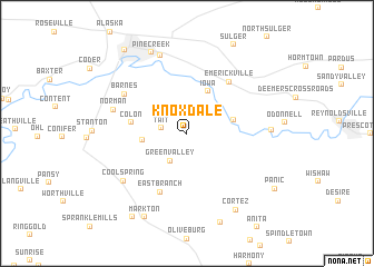 map of Knox Dale