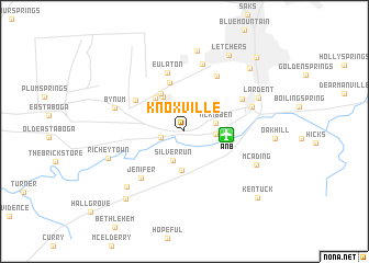map of Knoxville