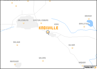 map of Knoxville