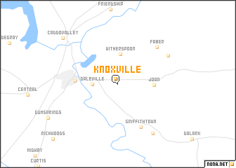 map of Knoxville