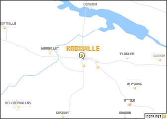 map of Knoxville