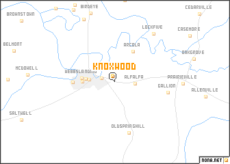 map of Knoxwood