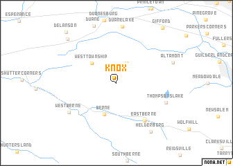 map of Knox