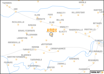 map of Knox