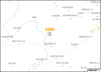 map of Knox