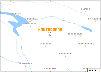 map of Knutbränna