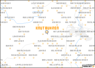 map of Knutbühren