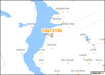 map of Knutstad