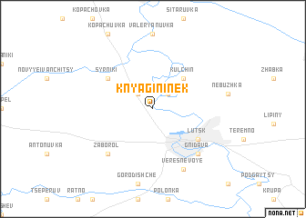 map of Knyagininek