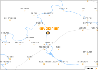 map of Knyaginino