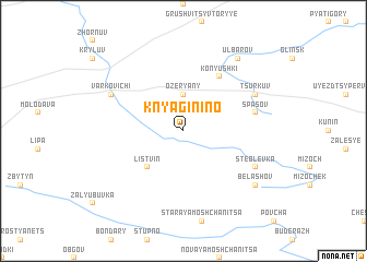 map of Knyaginino