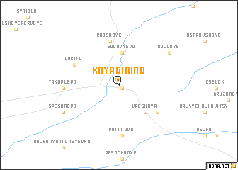 map of Knyaginino