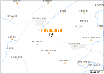 map of Knyaginya