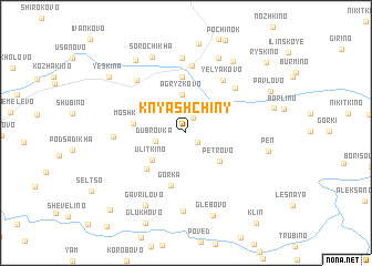 map of Knyashchiny