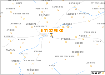 map of Knyazevka