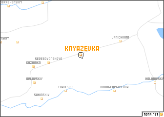 map of Knyazevka