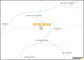 map of Knyazevka