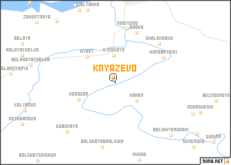 map of Knyazevo