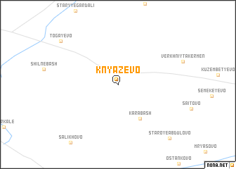 map of Knyazevo