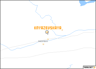 map of Knyazevskaya