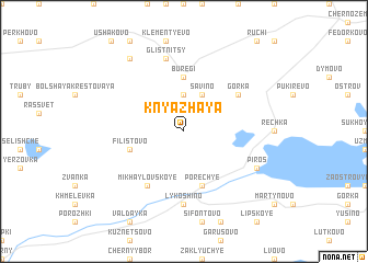 map of Knyazhaya