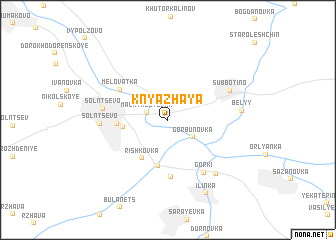 map of Knyazhaya